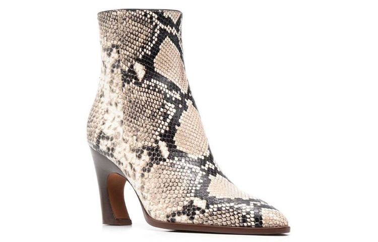 Order (W) クロエ パイソン柄レザーアンクルブーツ C23S756CT091