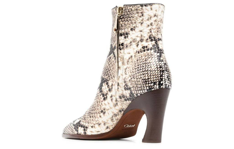 Shop (W) クロエ パイソン柄レザーアンクルブーツ C23S756CT091