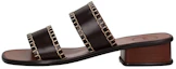 Buy (Women) Chloe Leather Block Heel Slide 'Black Fashion' CHC22U648Z7226