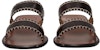 (W) Chloe Luncur Tumit Blok Kulit 'Fesyen Hitam' CHC22U648Z7226