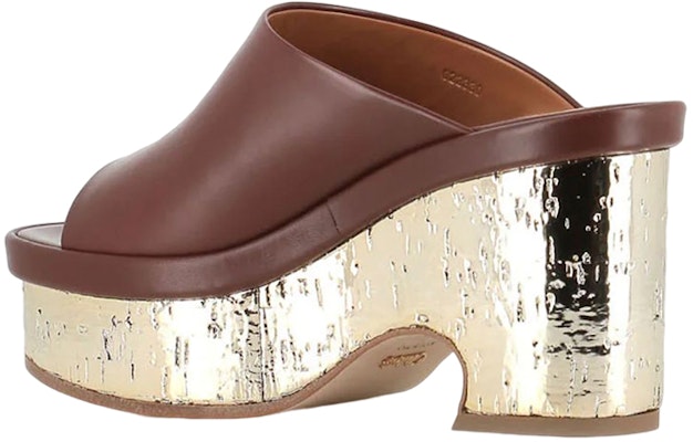 (Women) Chloe Leather Chunky Heel 'Fashion Mule Brown' CHC23U863D925L Shop (Women) Chloe Leather Chunky Heel 'Fashion Mule Brown' CHC23U863D925L