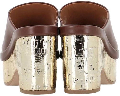(Women) Chloe Leather Chunky Heel 'Fashion Mule Brown' CHC23U863D925L Purchase (Women) Chloe Leather Chunky Heel 'Fashion Mule Brown' CHC23U863D925L