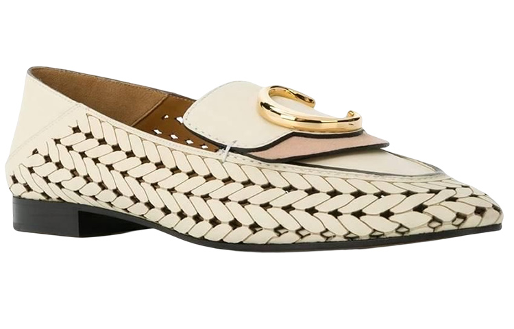 (W) Chloe Leather Flats 'Beige' 圖 2