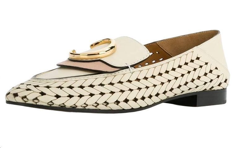 (W) Chloe Leather Flats 'Beige' 圖 3