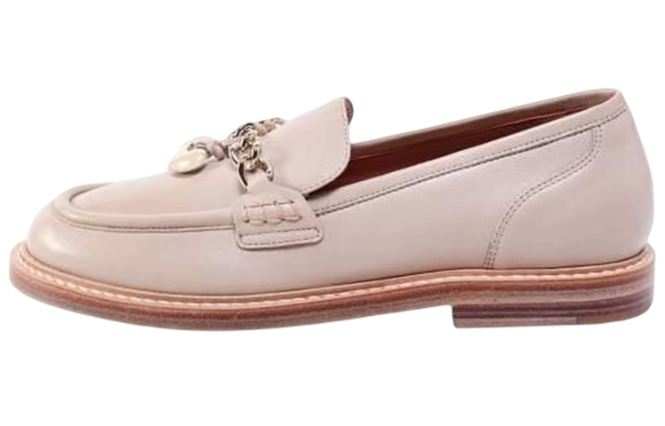 (W) Chloe Leather Flats 'Pink'