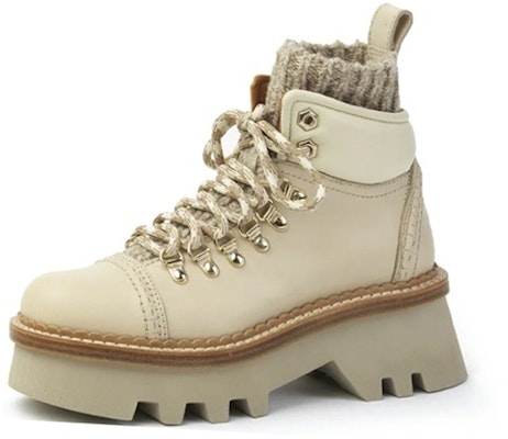 (Women) Chloe Leather Lace-Up Ankle Boots 'Beige' CHC23S748BI00L Lookbook (Women) Chloe Leather Lace-Up Ankle Boots 'Beige' CHC23S748BI00L