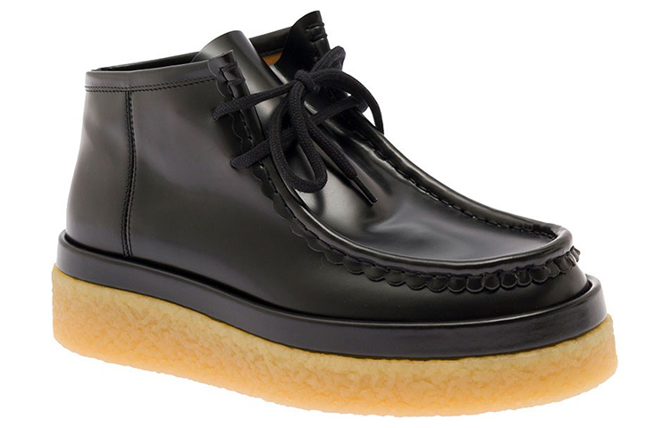 Order (W) Botas Negras de Plataforma con Cordones de Cuero Chloe para Mujer CHC22A66706001