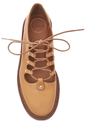 (Women) Chloe Leather Lace-Up Round Toe 'Orange Brown' CHC22S563L0210 Lookbook (Women) Chloe Leather Lace-Up Round Toe 'Orange Brown' CHC22S563L0210