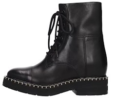 (Women) Chloe Leather Lace-Up Short Boots 'Black' CHC22W718W4001 (Women) Chloe Leather Lace-Up Short Boots 'Black' CHC22W718W4001