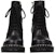 (W) Chloe Boot Pendek Kulit Berikat 'Hitam' CHC22W718W4001