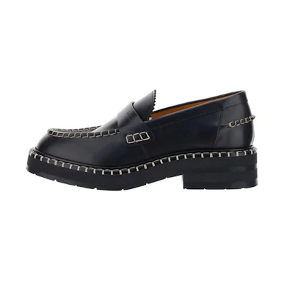 (W) Chloe Leather Loafer 'Black Fashion'