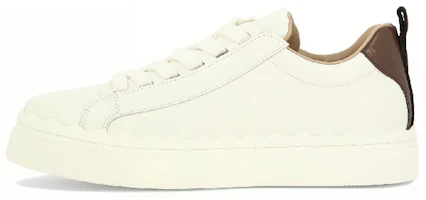 (Women) Chloe Leather Low-Top Lace-Up 'White Brown' C23A108EU90U (Women) Chloe Leather Low-Top Lace-Up 'White Brown' C23A108EU90U