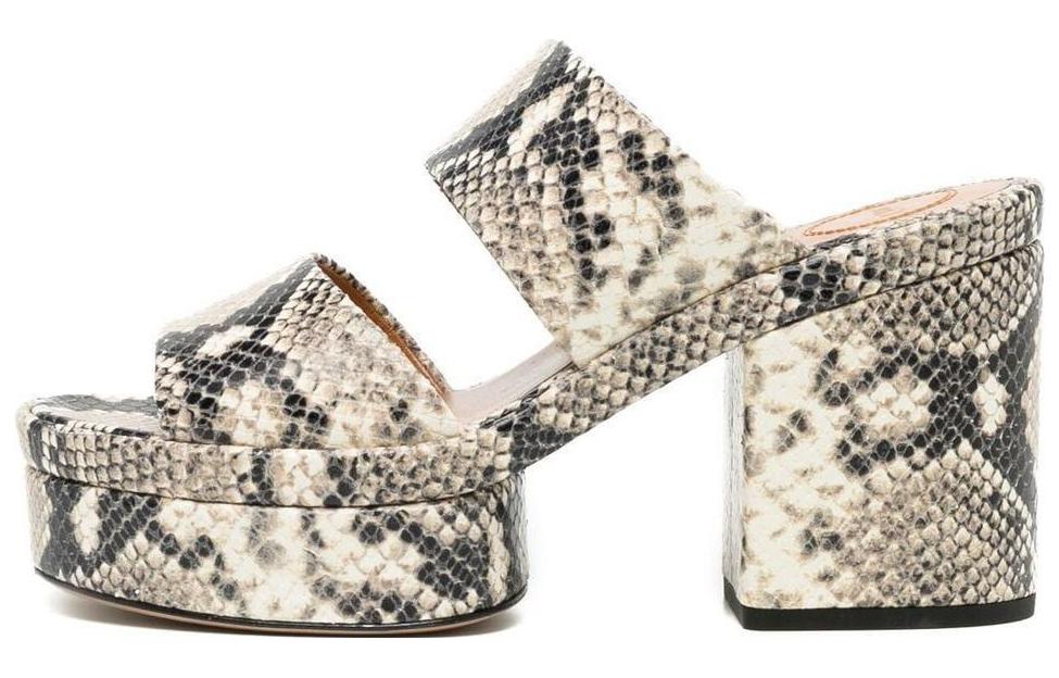 (W) Chloe Leather Mule Heels 'Tan'