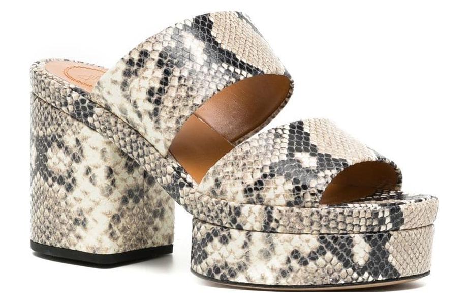 (W) Chloe Leather Mule Heels 'Tan' 圖 2