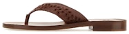 (W) Sandal Chloe Kulit Berperinci Tembus 'Coklat Fesyen' CHC23U848DW645