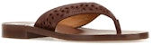 (W) Sandal Chloe Kulit Berperinci Tembus 'Coklat Fesyen' CHC23U848DW645