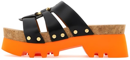 (Women) Chloe Leather Platform Slide 'Black Brown' CHC23U854D1001 (Women) Chloe Leather Platform Slide 'Black Brown' CHC23U854D1001