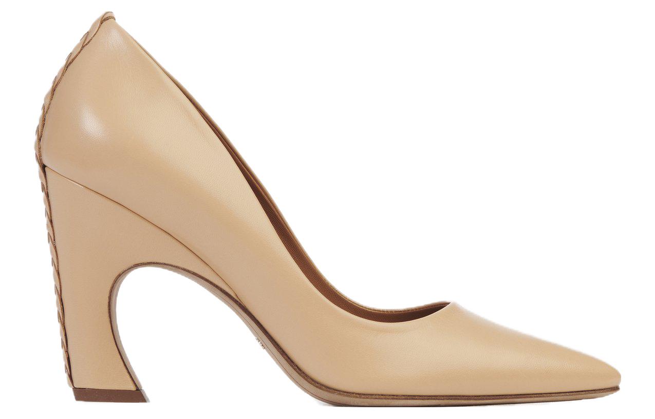 Order (W) Kasut Tumit Chloe Kulit 'Keanggunan Ringkas - Beige Krip' CHC23W959GD268