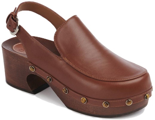 (W) 끌로에 가죽 버클 브라운 블록힐 (Chloe Leather Buckle Brown Block Heel - shortened) CHC23S774B8244 Order (W) 끌로에 가죽 버클 브라운 블록힐 (Chloe Leather Buckle Brown Block Heel - shortened) CHC23S774B8244
