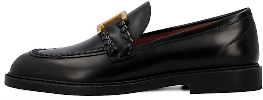 (Women) Chloe Leather Round Toe Slip-On 'Black' CHC23A911EY001 (Women) Chloe Leather Round Toe Slip-On 'Black' CHC23A911EY001