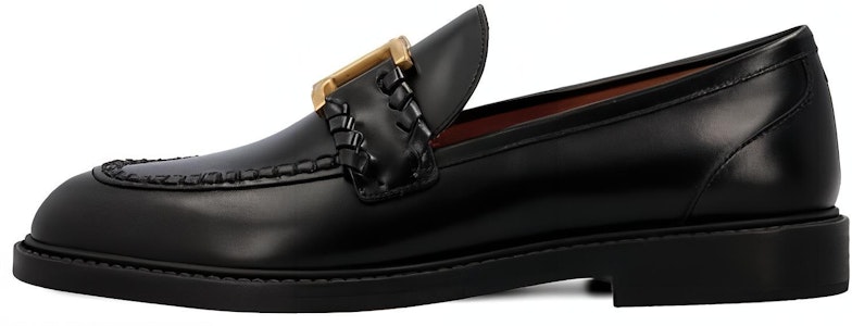 Chloe蔻依 皮革 圓頭 套穿 女士休閒單鞋 女款 黑色 Buy Chloe蔻依 皮革 圓頭 套穿 女士休閒單鞋 女款 黑色