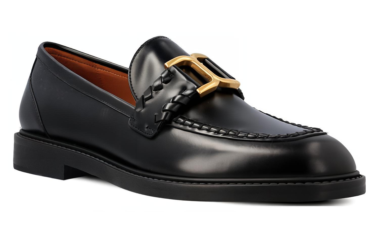 (W) Chloe Leather Round Toe Slip-On 'Black' 圖 2