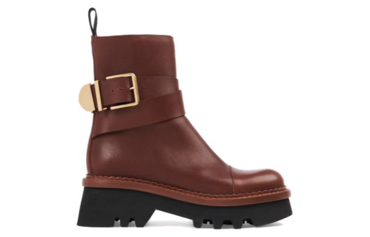 (W) Chloé Owena Ankle Boots 'Brown' 圖 2