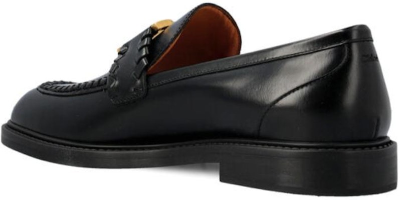 (W) Chloe Mocasín de Piel Punta Redonda 'Negro' CHC23A911EY001 Shop (W) Chloe Mocasín de Piel Punta Redonda 'Negro' CHC23A911EY001