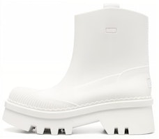 (Women) Chloe Leather Slip-On Bootie 'White' C23A904FP101 (Women) Chloe Leather Slip-On Bootie 'White' C23A904FP101