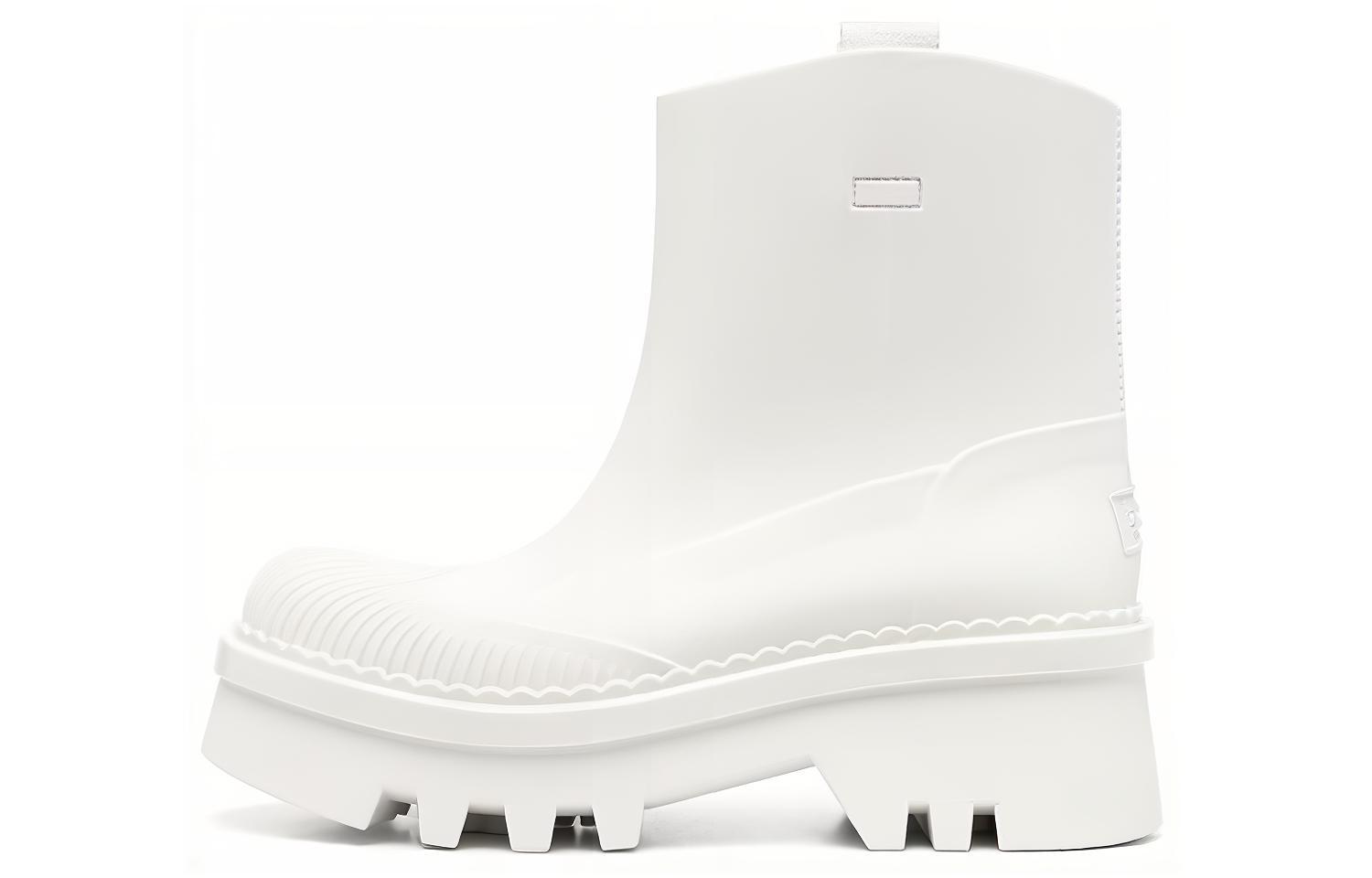 (Women) Chloe Leather Slip-On Bootie 'White' C23A904FP101