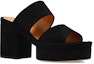 Order (W) Chloe Kasut Tumit Runcing 'Fashion Mule Hitam' Kulit Slip-On CHC23S784CJ001