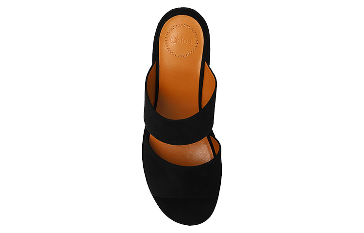 Lookbook (W) Chloe Scarpe Sabot Tacco Largo in Pelle ''Fashion Mule Nero'' CHC23S784CJ001