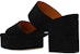 (W) Chloe Kasut Tumit Runcing 'Fashion Mule Hitam' Kulit Slip-On CHC23S784CJ001