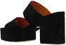Shop (W) Chloe Kasut Tumit Runcing 'Fashion Mule Hitam' Kulit Slip-On CHC23S784CJ001