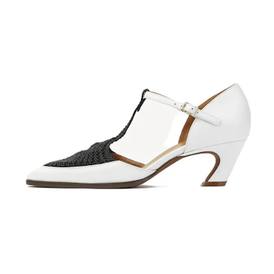 (W) Chloe Leather Stiletto 'White'