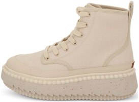 (Women) Chloe Lilli Canvas Lace-Up Chunky Boots 'Sand' CHC22W6960827J (Women) Chloe Lilli Canvas Lace-Up Chunky Boots 'Sand' CHC22W6960827J