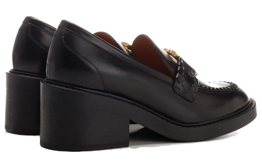 Shop (W) Chloe Loafer 'Kasual Nyaman Kulit Hitam' CHC23W942EY001