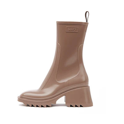 (W) Chloe Logo Ankle Boot 'Pink'