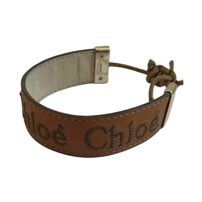 (Women) Chloe Logo Embellished Bracelet - Brown CHC23SFB19CHO211