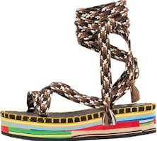 (Women) Chloe Lou 'Multicolor Flat Sandals' CHC22U619Z19CA (Women) Chloe Lou 'Multicolor Flat Sandals' CHC22U619Z19CA