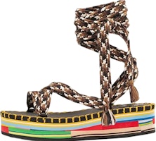 (Women) Chloe Lou 'Multicolor Flat Sandals' CHC22U619Z19CA (Women) Chloe Lou 'Multicolor Flat Sandals' CHC22U619Z19CA