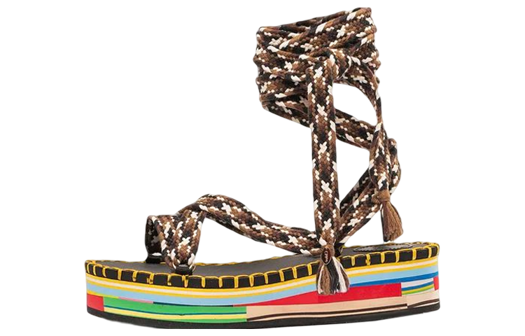 (Women) Chloe Lou 'Multicolor Flat Sandals' CHC22U619Z19CA