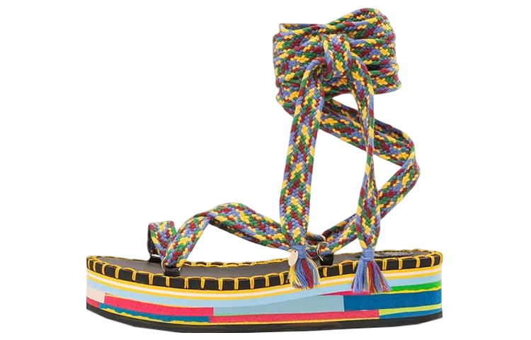 Order (W) クロエロウ マルチカラーフラットサンダル CHC22U619Z19CA