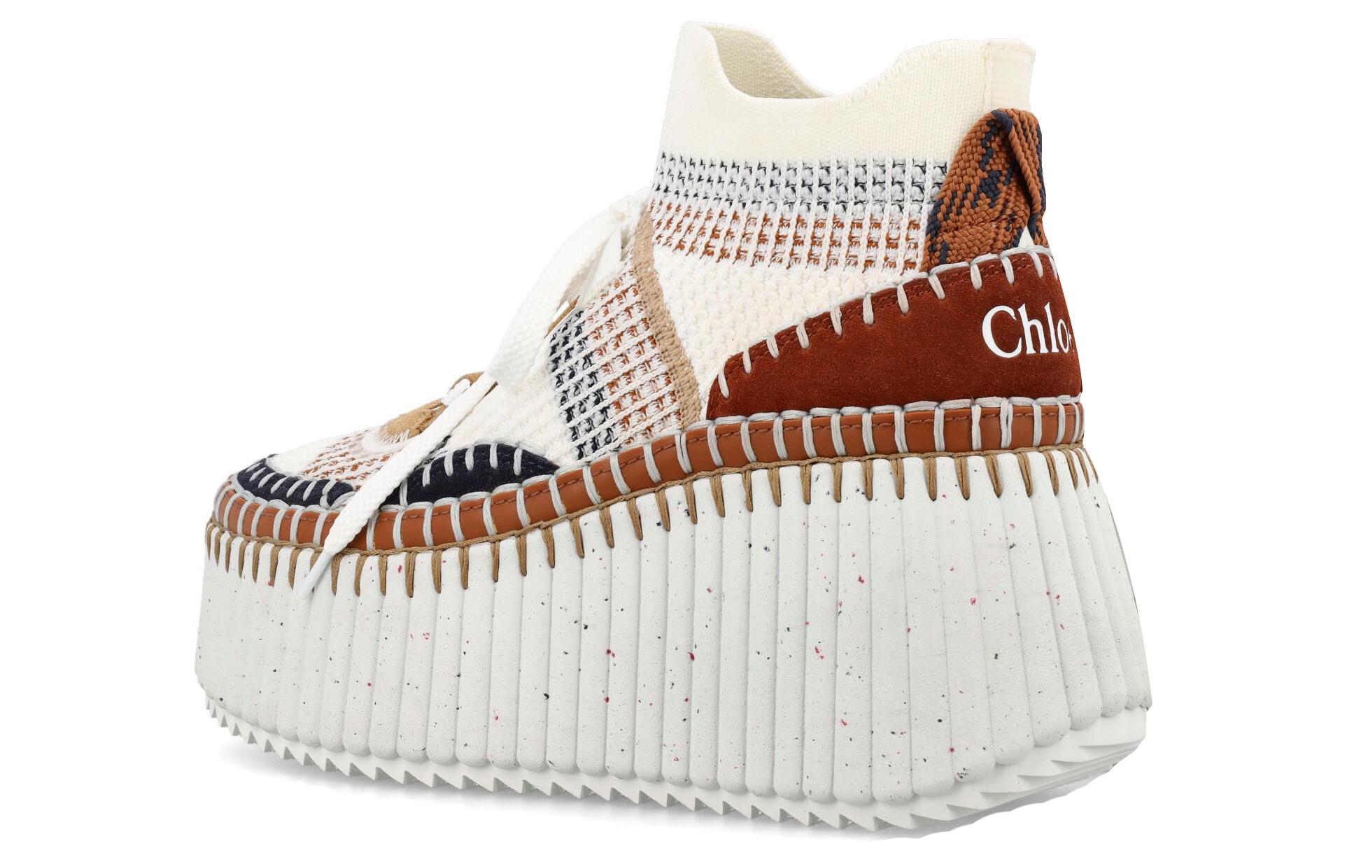 (W) Chloe Low-Top Lace-Up 'White Brown' 圖 4