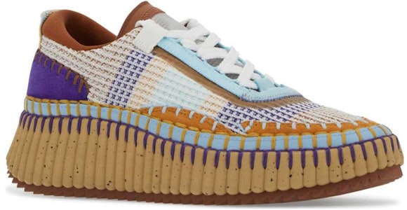(W) Zapatillas Chloe Low-Top con Cordones 'Blanco Azul' CHC22S579Y099L Order (W) Zapatillas Chloe Low-Top con Cordones 'Blanco Azul' CHC22S579Y099L
