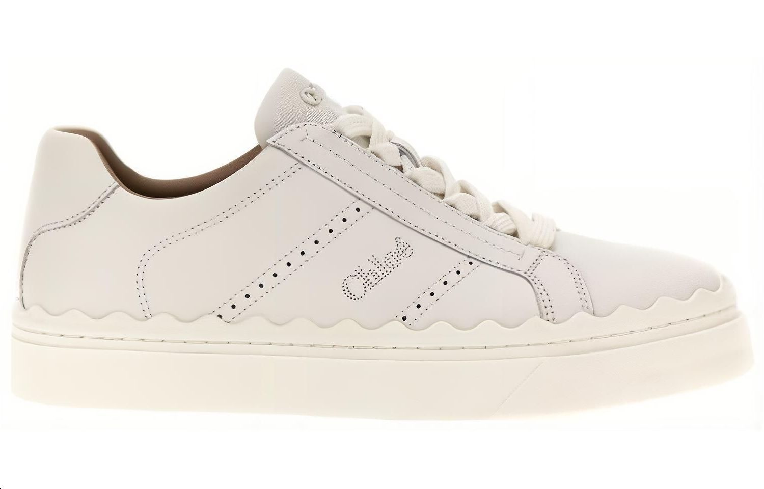 Order (W) クロエ　白革ローカットスニーカー CHC23W953GQ101