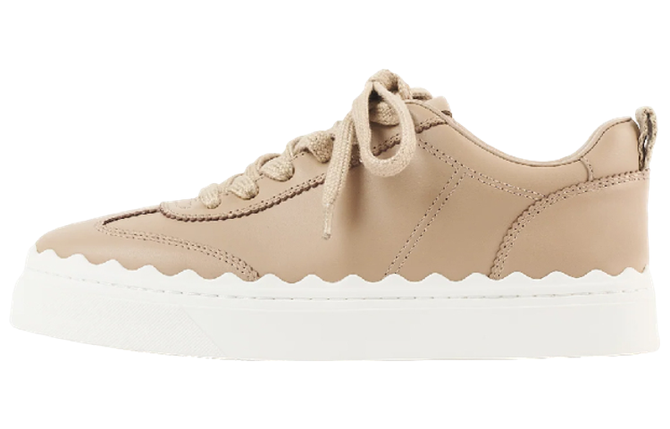 (W) Chloe Low-Top Leather Sneaker 'Pink Fashion'