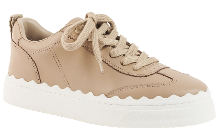 (W) Chloe Low-Top Leather Sneaker 'Pink Fashion' 圖 4