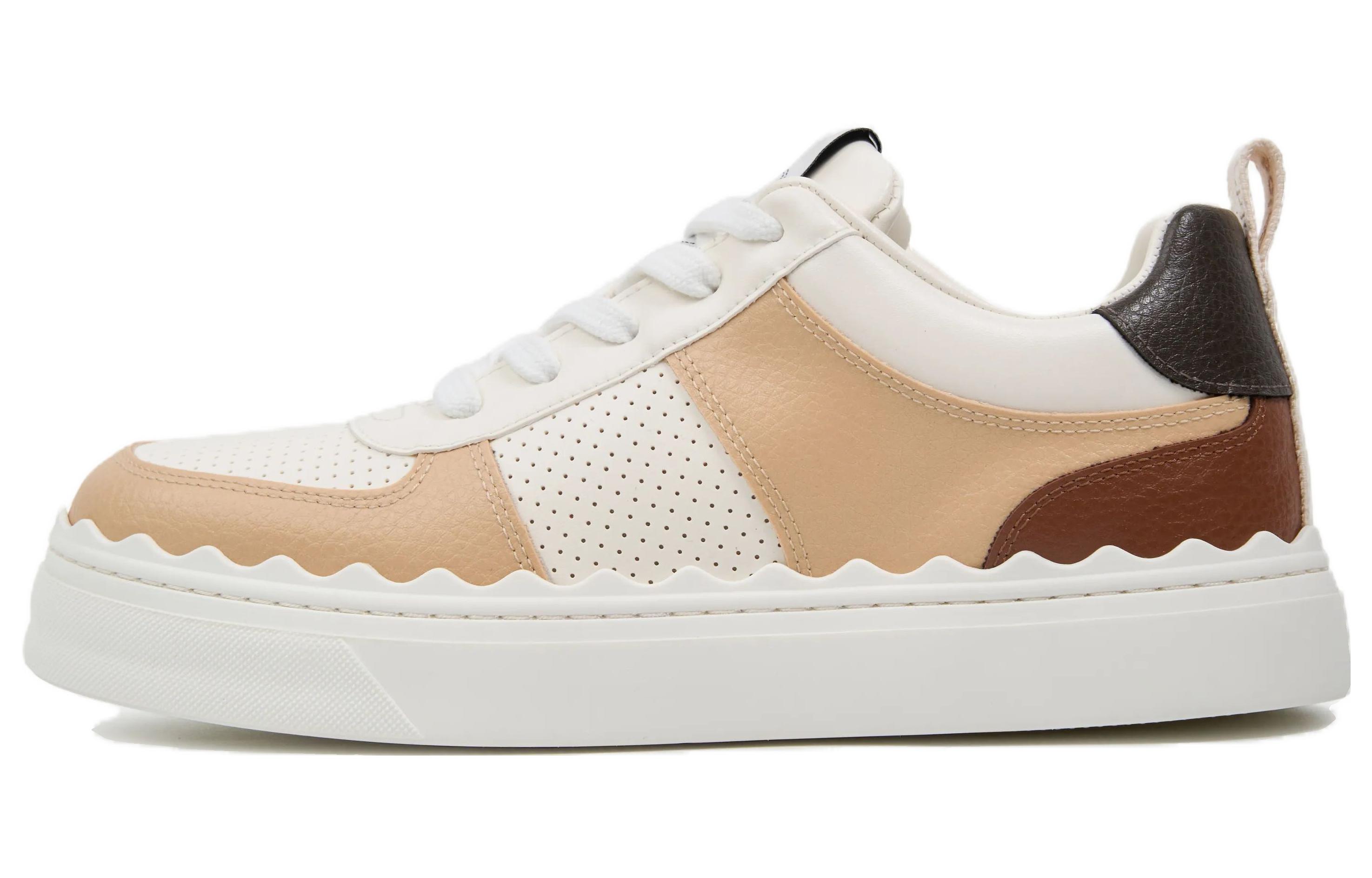 (W) Chloe Low-Top Sneaker 'Brown White'