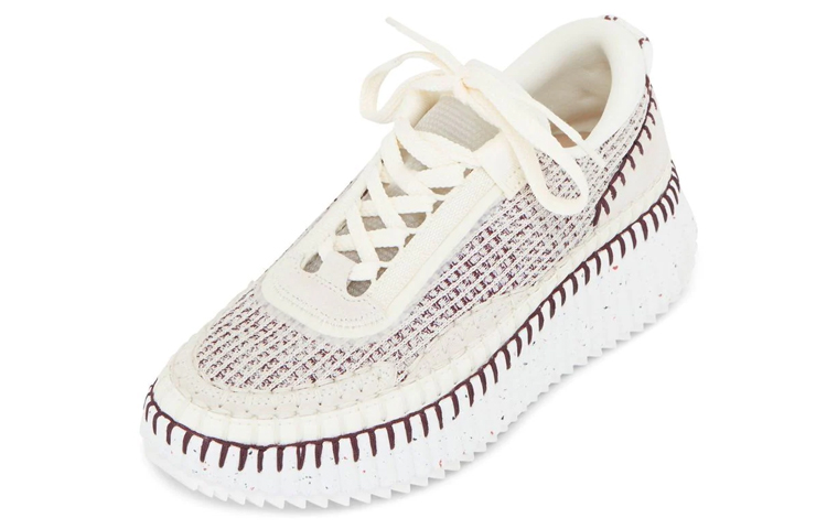 Shop (W) Chloe Low ''Wit Patchwork'' Sneakers CHC22S579Y056A